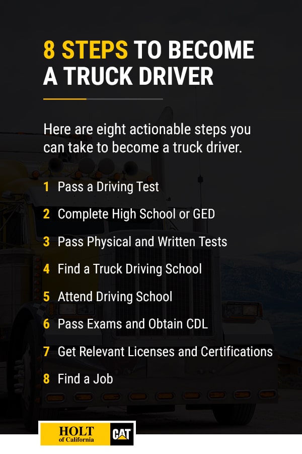 8 Steps to Become a Truck Driver 