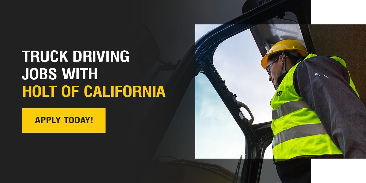 Truck Driving Jobs With Holt of California. Apply now!